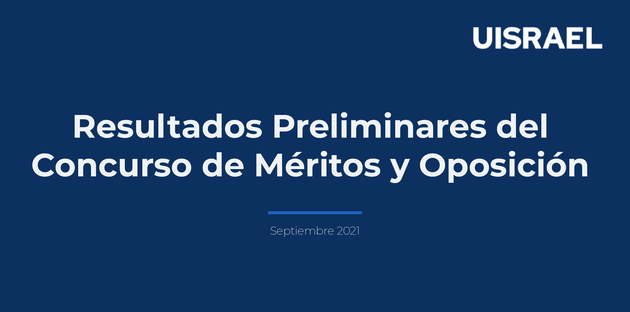 INFORME DE RESULTADOS PRELIMINARES CPMyO - SEPTIEMBRE 2021